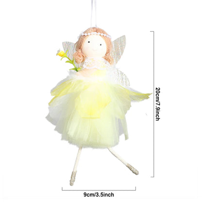 1pc Easter Flower Fairy Decoration Cute Rabbit Hanging Pendant Spring Easter Party Decor Birthday Baby Shower Supplies Kids Gift