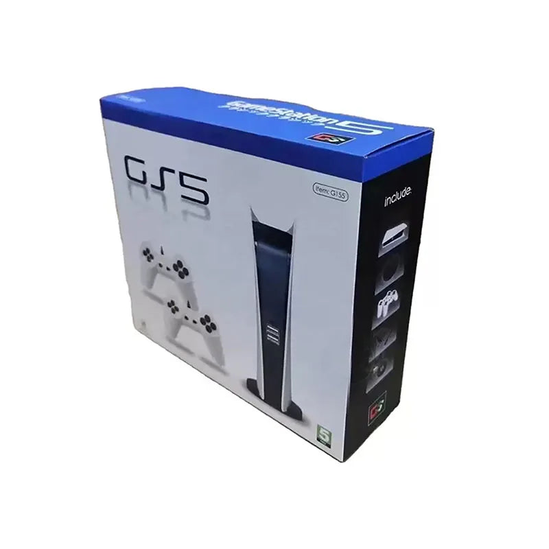 GS5 Retro 8‑Bit Game Console – 200 Games, USB Controllers