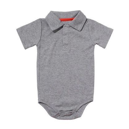 Summer Baby Boy Rompers Turn-down Collar For 0-2Y Toddlers