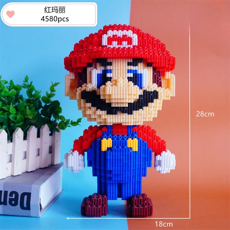 Super Brother Cartoon Micro Block Toy – Assembly Model