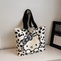 Hello Kitty Leopard Print Canvas Handbag (Lightweight Large‑Capacity Shoulder Tote)