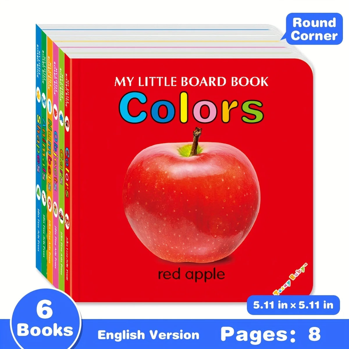 Baby Colorful Sensory Pattern Card Early Education Reading Development Books
