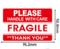 100PCS Fragile Stickers (Handle With Care · Warning Labels · Packing Supplies)