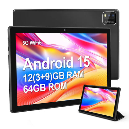 10" Android 15 Tablet (12GB+64GB)