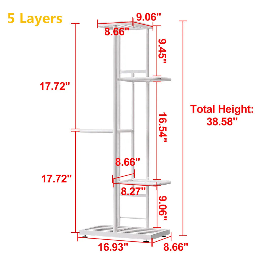 Iron Plant Stand – Multi‑Tier Display Rack