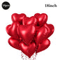 Heart-shaped Balloons 63inch Giant Foil Balloon Bright Pink Red Romantic Wedding Night Valentine's Day Anniversary Party Decor