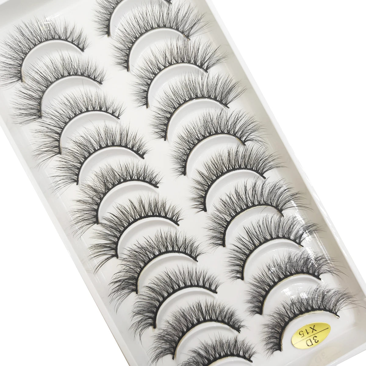 10 Pairs of Natural 3D Mink Lashes