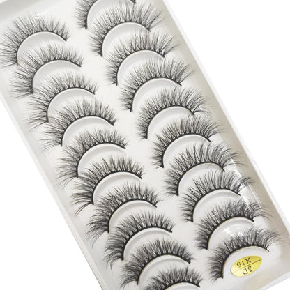 10 Pairs of Natural 3D Mink Lashes