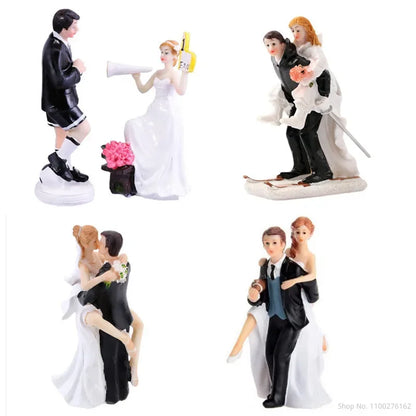 Wedding Couple Resin Cake Figurine