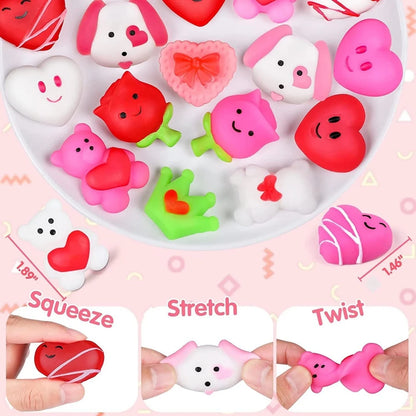 12/24/36 Pcs Mini Cartoon Rose Love Pinch Music for Valentine's Day Wedding Party Guest Gift Commemorative Carnival Gift Pack