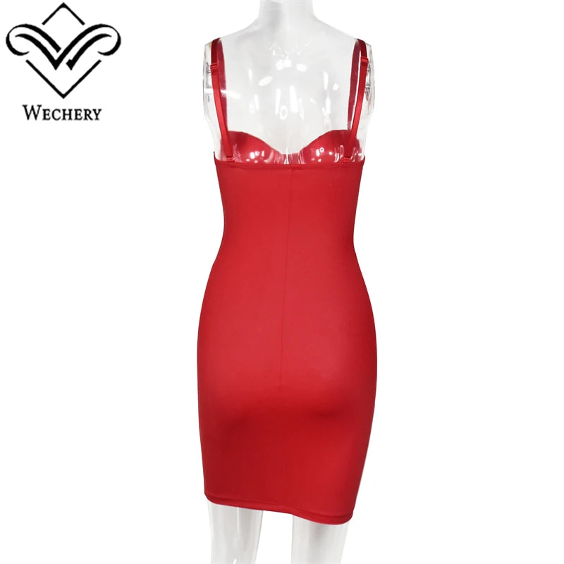 Red Slimming Shapewear Dress