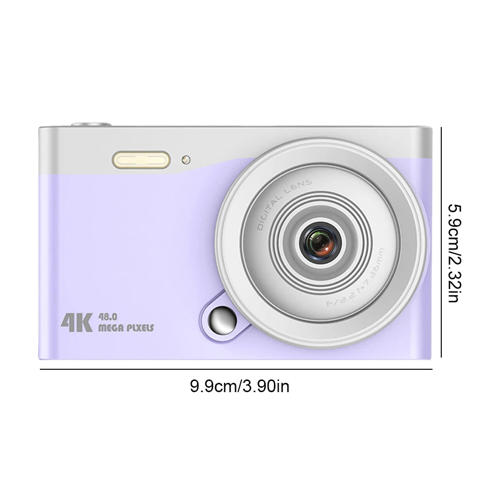 4K Vlogging Camera – 16X Zoom, 2.8" IPS