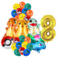 Classical Pikachu Birthday Party Decoration Set (Backdrop · Balloons · Tableware · Kids Event Supplies)