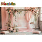 Mocsicka Photography Background Spring Indoor Wreath Cradle Decor Wedding Maternity Adult Kids Portrait Backdrop Photo Studio