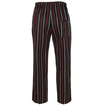 Men Work Wear Restaurant Kitchen Elastic Waist Pants