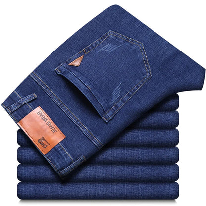 Men’s Classic Casual Stretch Slim Jeans (Straight Fit, Smart Casual Denim)
