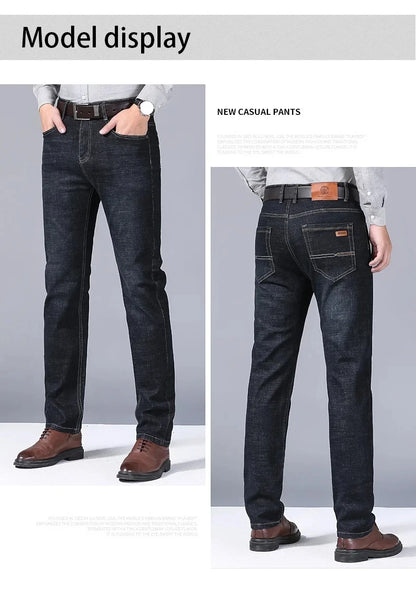 &nbsp;Men’s Fashion Business Jeans (Casual Stretch Slim Straight Pants)