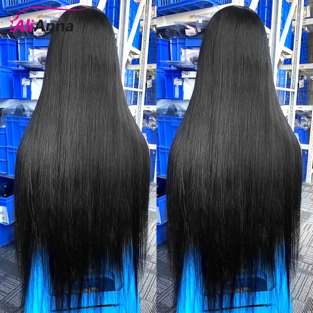 30 Inch 13x6 Hd Lace Wig 100% Human Hair Straight Brazilian Pre-Plucked