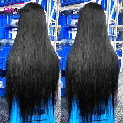 30 Inch 13x6 Hd Lace Wig 100% Human Hair Straight Brazilian Pre-Plucked