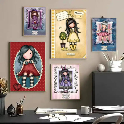 Santoro Gorjuss HD Wall Poster Sticker – Self‑Adhesive Mural Décor