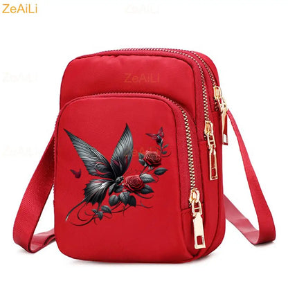Cat & Dog Faith Quote Crossbody Phone Bag