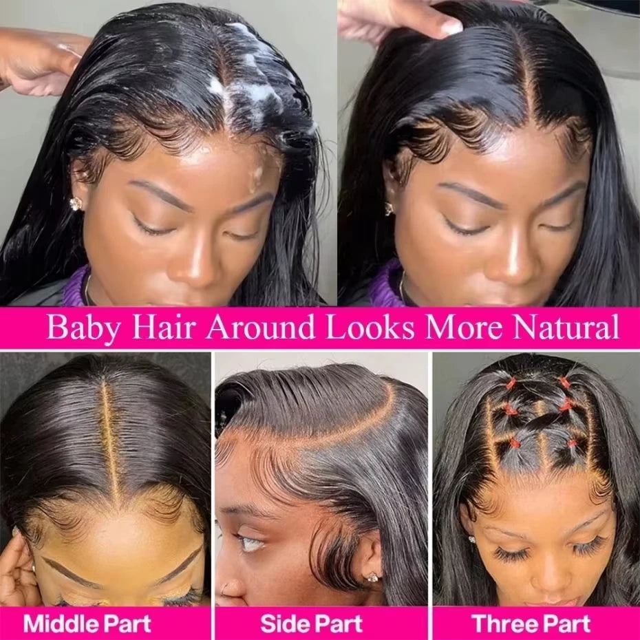 Glueless Bone Straight HD Lace Wig (4×4 / 5×5 / 13×4 / 13×6 Options)