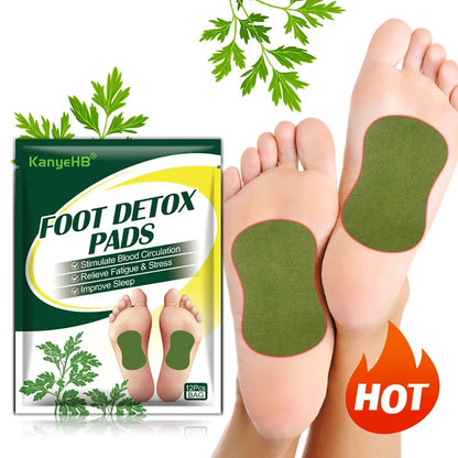 12/24PCS Herbal Detox Foot Patches – Natural Wormwood Pads for Stress Relief & Body Cleansing