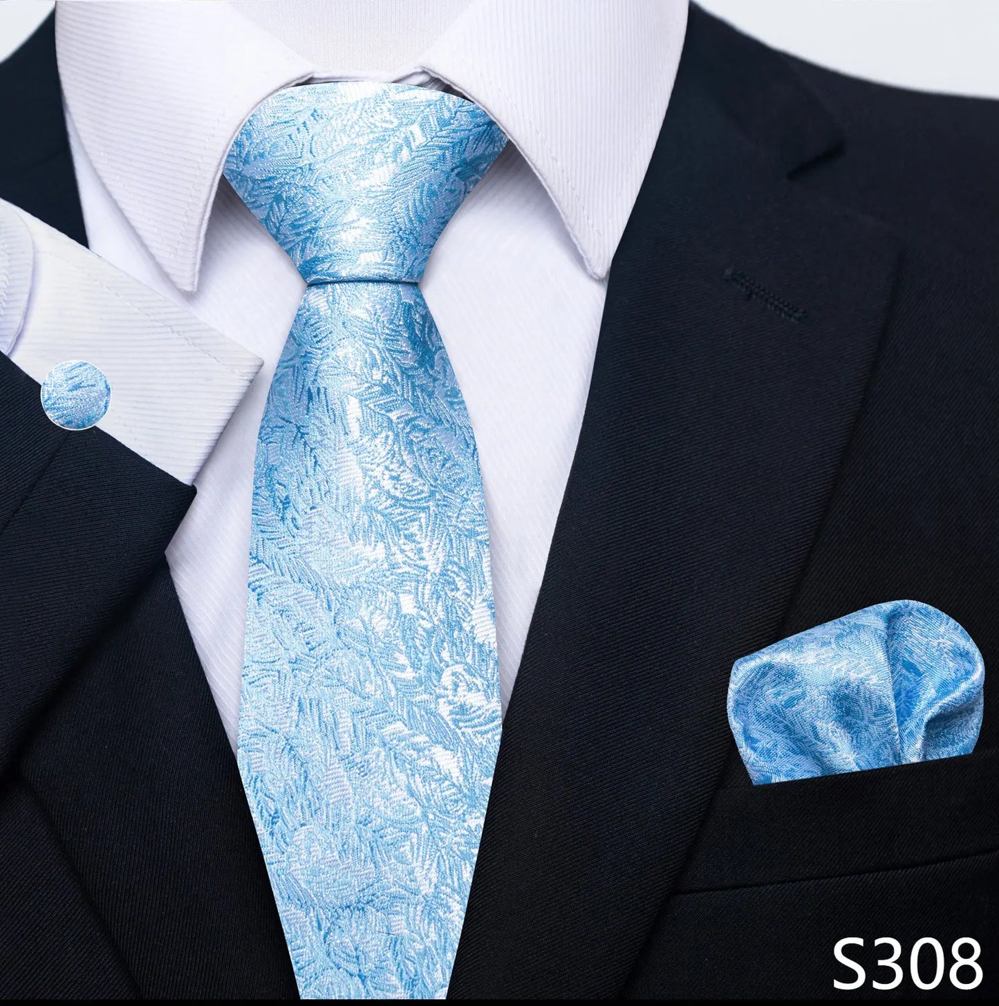 Silk Tie Pocket Squares Necktie Suit Accessories