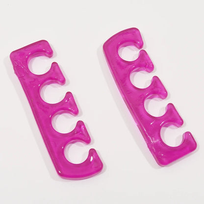 2Pcs/set Soft Silicone Finger Toe Separator Manicure Pedicure Tool