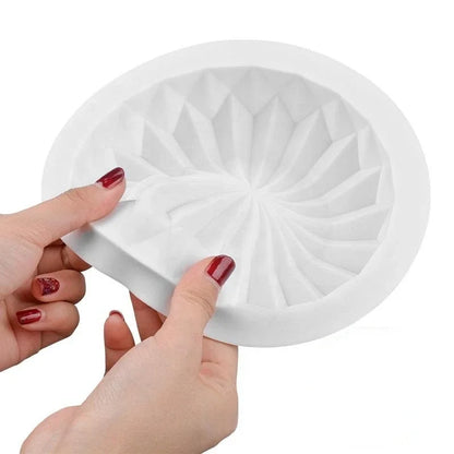 Silicone Mousse Cake Mold  Round Cake Pan Chocolate Biscuit  Reusable Handmade Candy Jelly Pudding Mold Kitchen Baking Tools