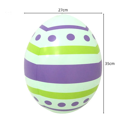 35/40cm Easter Rabbit Eggs Ballon PVC Children Inflated Ballon Garden Home Decoration Outdoor Kid Toys Ornament
