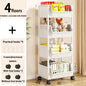 Mobile Kitchen Organizer Rack — Snack, Toy & Book Trolley w/ Wheels