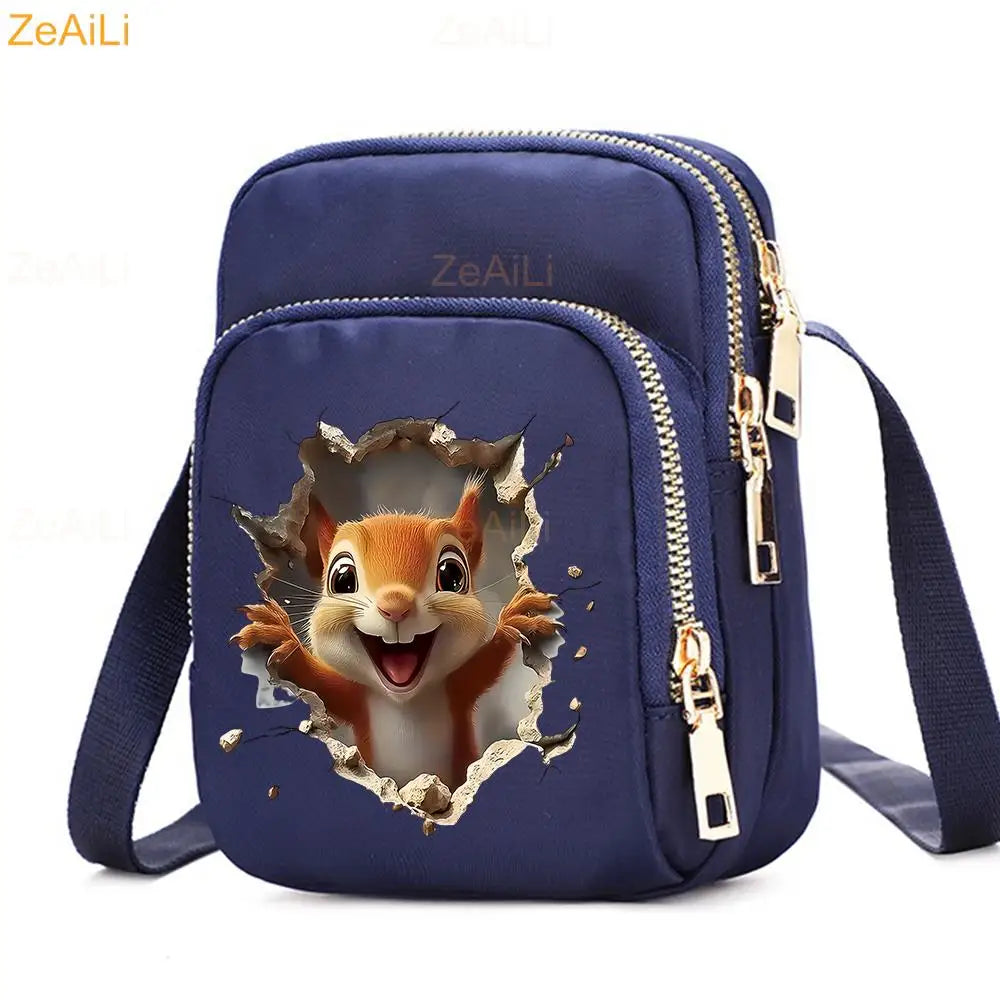 Cat & Dog Faith Quote Crossbody Phone Bag
