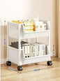 Slim Kitchen Corner Storage Rack — Multi‑Layer Narrow Bookshelf