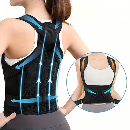 Posture Corrector for Women,Invisible Lightweight Adjustable Back Brace for Upper and Lower Back Pain Relief, Hunchback, Hump