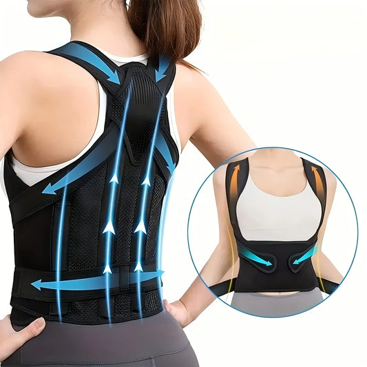 Posture Corrector for Women,Invisible Lightweight Adjustable Back Brace for Upper and Lower Back Pain Relief, Hunchback, Hump