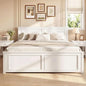 Full Size Farmhouse Wood Bed Frame with Headboard