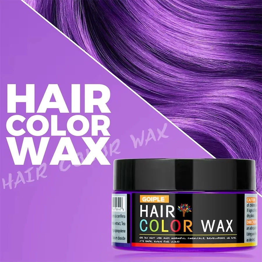 Valentine's Day Hair Color Wax for Men & Women Hair Clay Fashion One-Time Temporary Styling Dye Cream Easy Wash Hair Beard Color