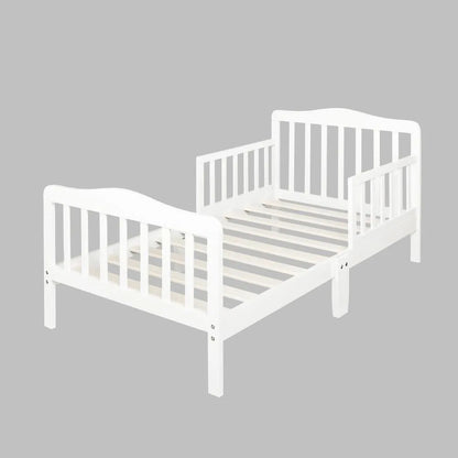 White Toddler Bed Frame – Safety Guardrail