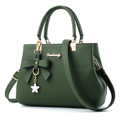 Fashion Women’s Large‑Capacity PU Leather Shoulder Bag (Vintage Designer Satchel &amp; Crossbody Tote)