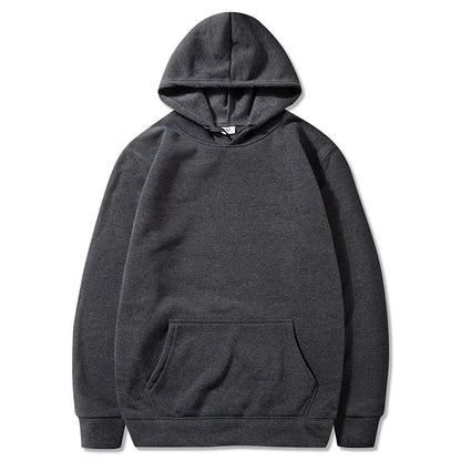 Men's and Women's Solid Color Pocket Hoodies: Fashionable, Casual, Sports Fitness Sweatshirts, Multi-Color Pullovers
