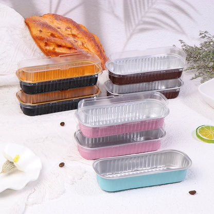 10‑Pack Mini Loaf Pans (With/Without Lids) – 6.8oz Aluminum Foil Bread & Muffin Containers