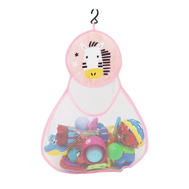 Baby Bathtub Dinosaur Suction Hanging Bag Basket Mesh for Toys Organizer