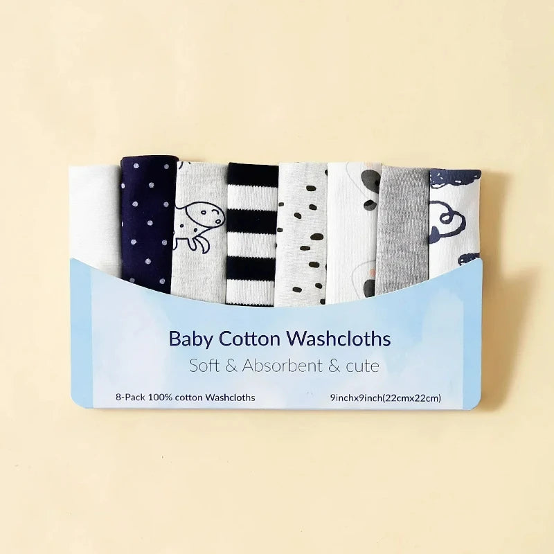 5/8 Pcs/Set Cotton Newborn Baby Towels Saliva Towel Nursing Towel