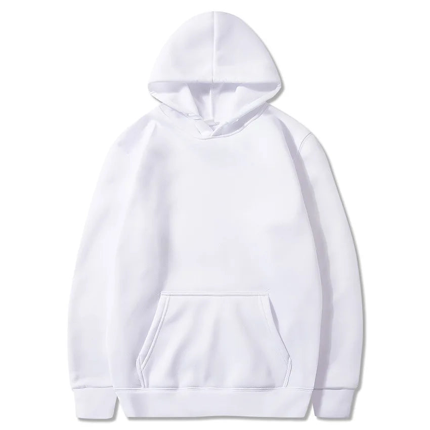 Men's and Women's Solid Color Pocket Hoodies: Fashionable, Casual, Sports Fitness Sweatshirts, Multi-Color Pullovers