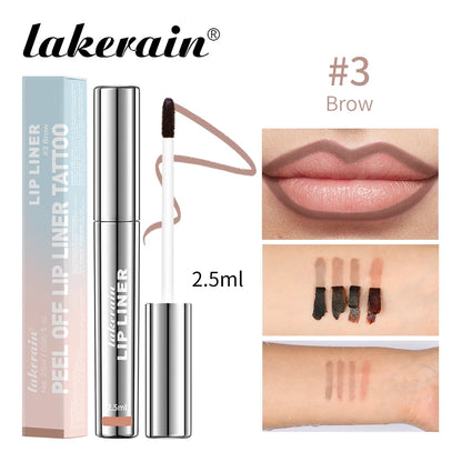 4 Colors Peel-Off Lip Liner, Waterproof, Transfer-proof Lipstick, Tattoo Waterproof, Long-Lasting Matte Velvet Lip Tint