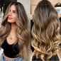 Ash Blonde Body Wave Lace Front Wig – Pre‑Plucked Long Wavy Synthetic Lace Frontal for Women