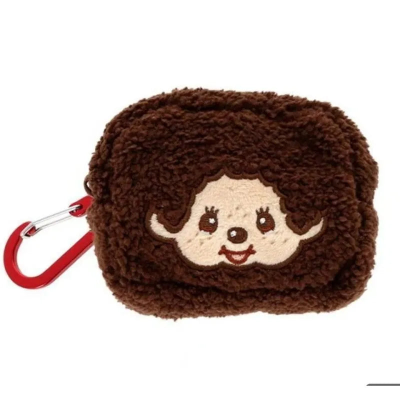Monchhichi Plush Coin Purse Keychain