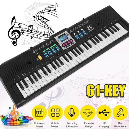 61‑Key Digital Music Electronic Keyboard (Kids · Students · Multifunctional · Microphone Function)