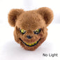 LED Glowing Cosplay Bloody Rabbit Mask Halloween Scary Killer Bloody Bunny Bear Headgear Carnival Masquerade Horror Costume Prop